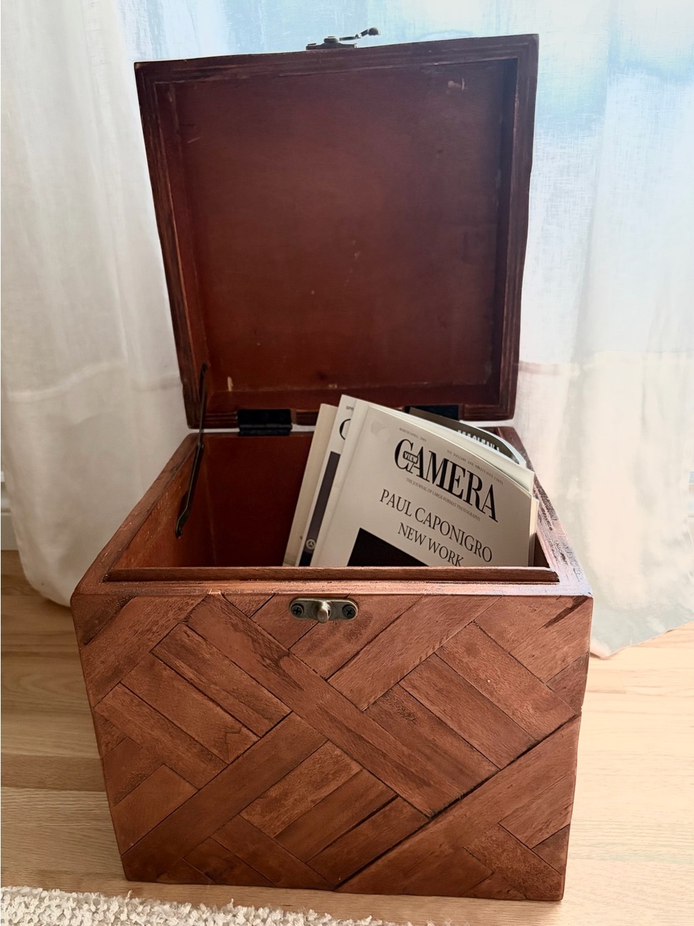 Vintage Solid Wood Trunk Storage Chest